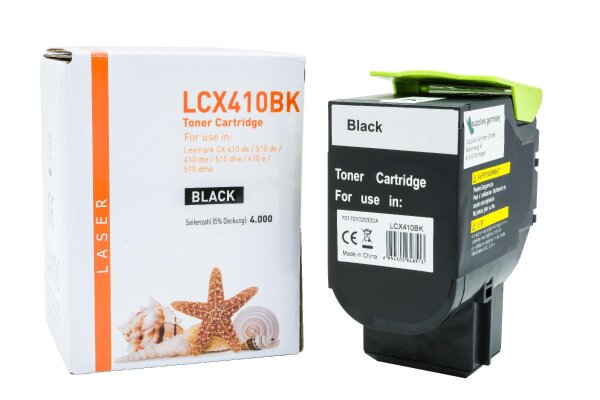 TONCX410BK Alternativ Toner Black für Lexmark / 80C2HK0 / 4.000 Seiten