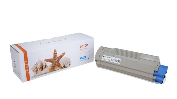 TONC610 Alternativ Toner Cyan für OKI / 44315307 / 8.000 Seiten