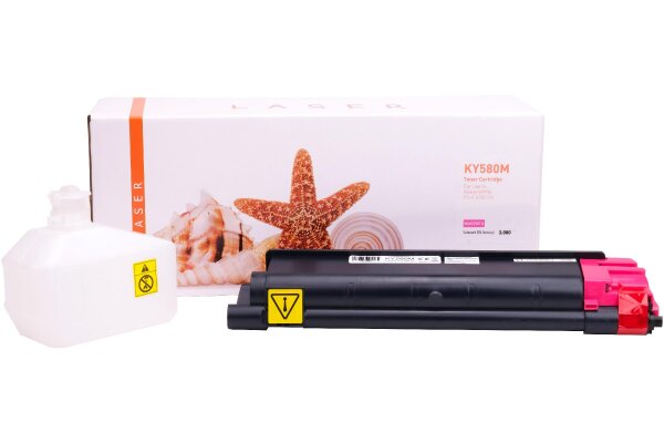 TONTK580M Alternativ Toner Magenta für Kyocera / TK580M / 3.000 Seiten