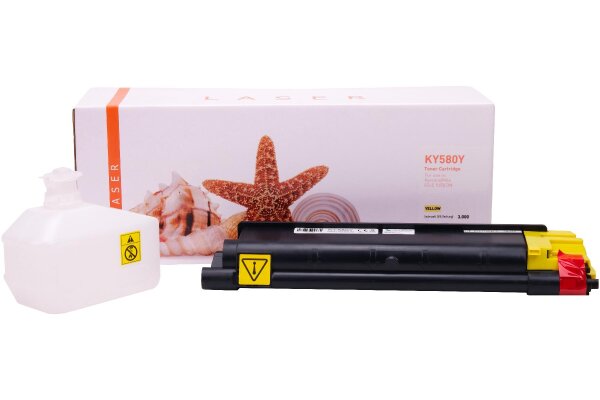 TONTK580Y Alternativ Toner Yellow für Kyocera / TK580Y / 3.000 Seiten