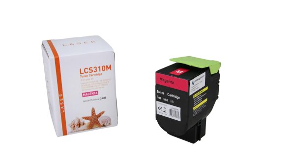 TONCS310M Alternativ Toner Magenta für Lexmark / 70C2HM0 / 3.000 Seiten