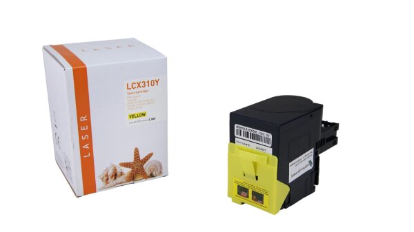 TONCX310Y Alternativ Toner Yellow für Lexmark / 80C2SYO / 2.000 Seiten