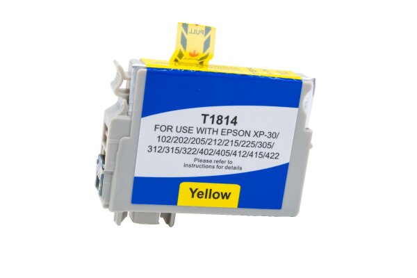 BULK T1814 Alternativ Tinte Yellow für Epson  / C13T18144010 / 16ml