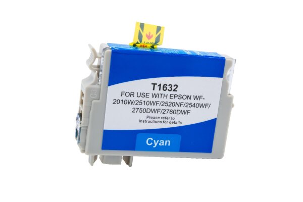 BULK T1632 Alternativ Tinte Cyan für Epson / C13T16324010 / 6,5ml