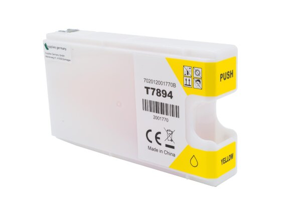 BULK T7894 Alternativ Tinte Yellow für Epson / C13T789440 / 35ml