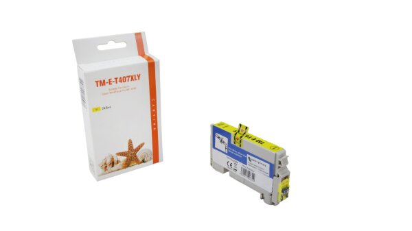 T407XLY Alternativ Seestern Tinte Yellow für Epson / C13T07U440 / 1.900 Seiten