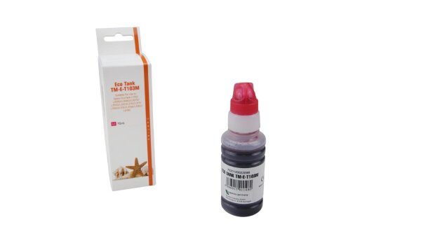 T103M Eco Tank Nachfüllflasche Magenta für Epson / C13T00S34A / 70ml