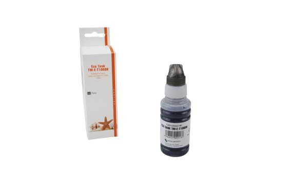 T106BK Eco Tank Nachfüllflasche Black für Epson / C13T00R140 / 70ml