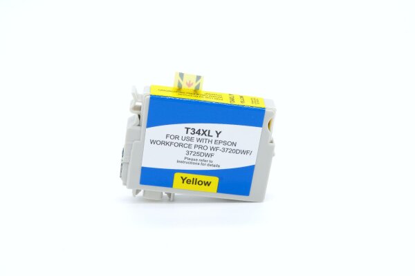 BULK T34XLY Alternativ Tinte Yellow für Epson / C13T34744010 / 950 Seiten