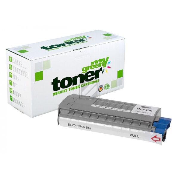 my green toner Toner-Kit schwarz (180736) ersetzt 44318608