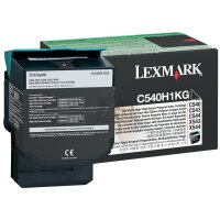 Lexmark Toner-Kartusche Prebate schwarz HC (C540H1KG)