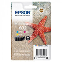 Epson Tintenpatrone gelb, magenta, cyan (C13T03U54010, 603)