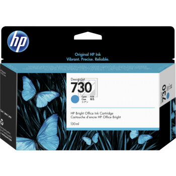 HP Tintenpatrone cyan HC (P2V68A, 730)