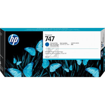 HP Tintenpatrone chromatic blau (P2V85A, 747)