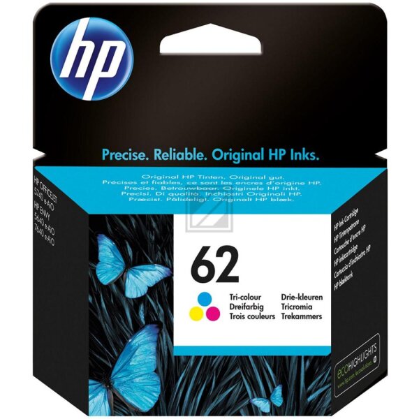 HP Tintendruckkopf cyan/magenta/gelb (C2P06AE, 62)