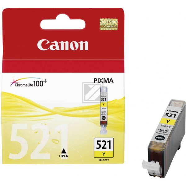 Canon Tintenpatrone gelb (2936B001, CLI-521Y)