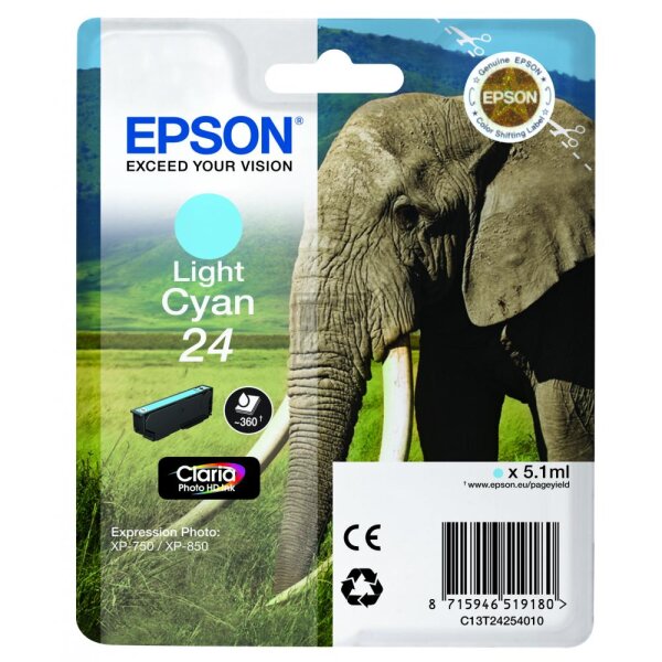 Epson Tintenpatrone cyan light (C13T24254010, T2425)