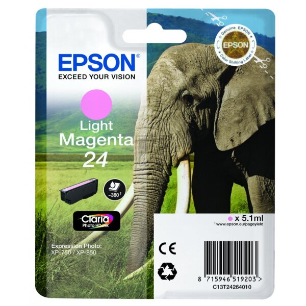 Epson Tintenpatrone magenta light (C13T24264010, T2426)