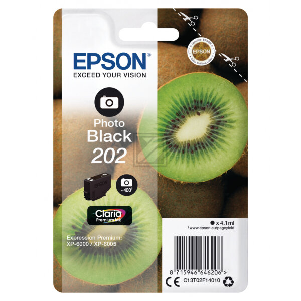 Epson Tintenpatrone schwarz photo SC (C13T02F14010, 202)