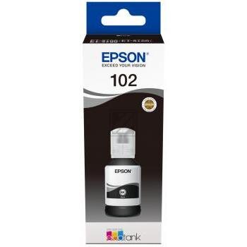 Epson Tintennachfüllfläschchen schwarz (C13T03R140, 102)