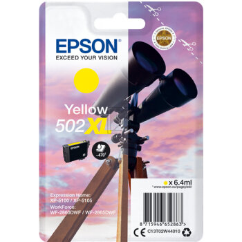 Epson Tintenpatrone gelb HC (C13T02W44010, 502XL)