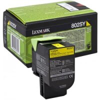 Lexmark Toner-Kit Return gelb HC (80C2SY0, 802SY)