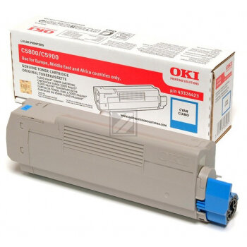 OKI Toner-Kit cyan (43324423)