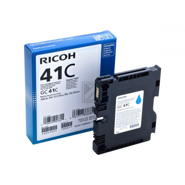 Ricoh Gel-Kartusche cyan HC (405762, GC-41CH)