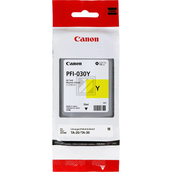 Canon Tintenpatrone gelb (3492C001, PFI-030Y)