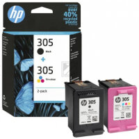 HP Tintenpatrone cyan/magenta/gelb, schwarz (6ZD17AE, 305)