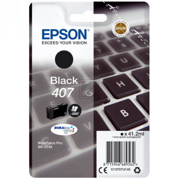 Epson Tintenpatrone schwarz (C13T07U140)