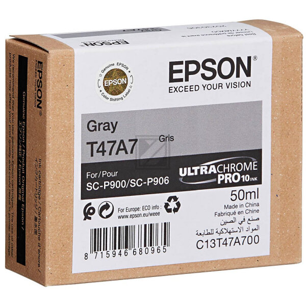 Epson Tintenpatrone grau (C13T47A700, T47A7)