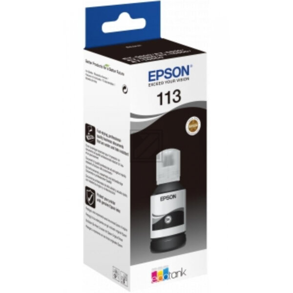 Epson Tintennachfüllfläschchen schwarz (C13T06B140, 113)