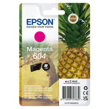 Epson Tintenpatrone magenta SC (C13T10G34010, 604)