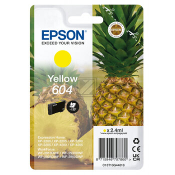 Epson Tintenpatrone gelb SC (C13T10G44010, 604)