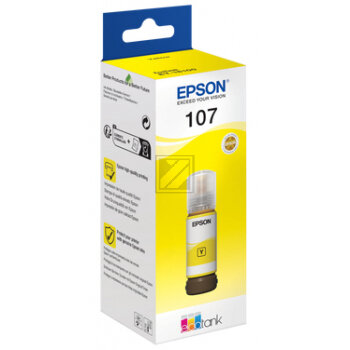 Epson Tintennachfüllfläschchen gelb (C13T09B440, 107)