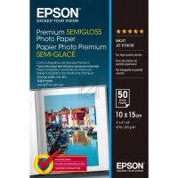 Epson Premium Semigloss Photopapier weiß 10 x 15 cm...