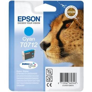 Epson Tintenpatrone cyan HC (C13T07124010, T0712)