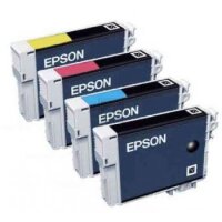 Epson Tintenpatrone gelb, magenta, schwarz, cyan...