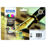 Epson Tintenpatrone gelb, magenta, schwarz, cyan HC...