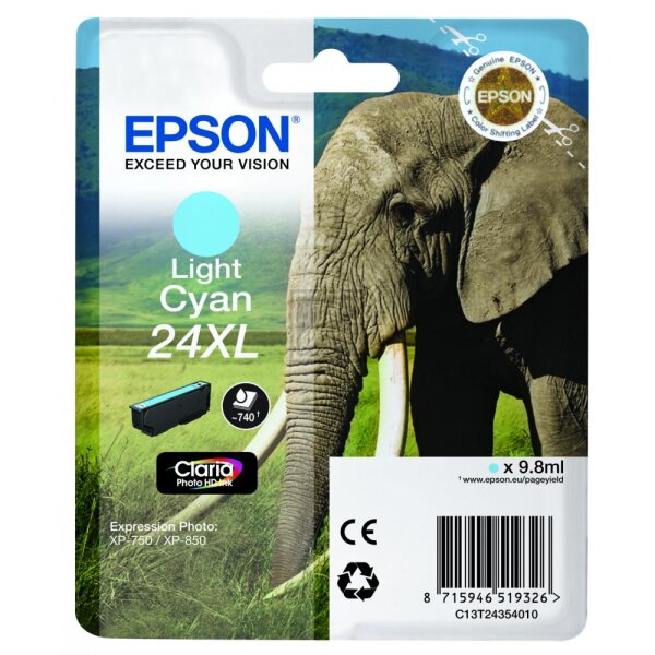 Epson Tintenpatrone cyan light HC (C13T24354010, T2435)