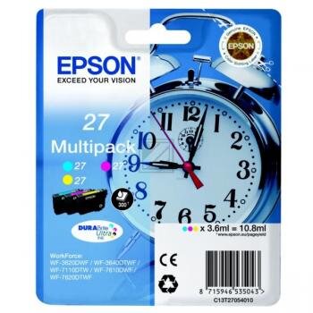 Epson Tintenpatrone gelb, magenta, cyan (C13T27054010, T2705)