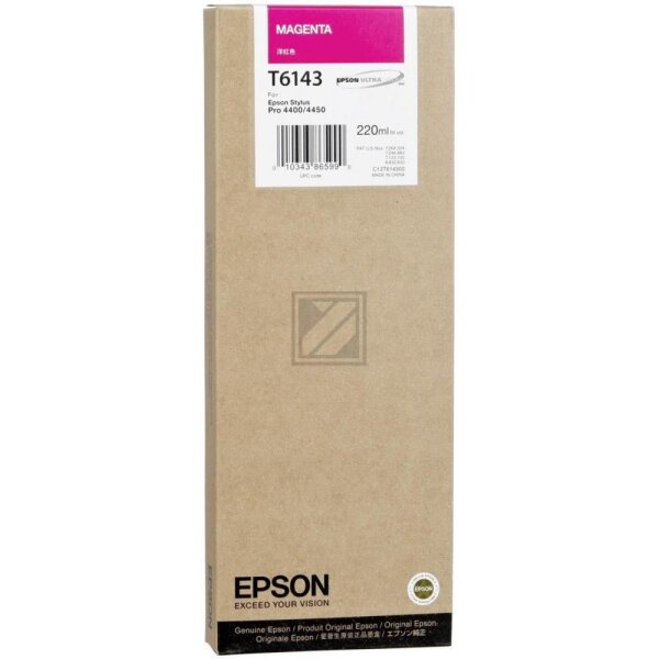 Epson Tintenpatrone magenta HC (C13T614300, T6143)