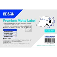 Epson Premium mattes Endlos-Etikett weiß (C33S045417)