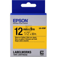 Epson Schriftbandkassette schwarz/gelb (C53S654008, LK-4YBP)