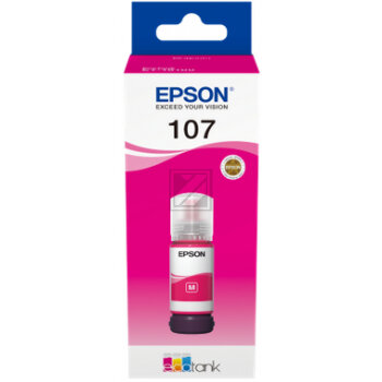 Epson Tintennachfüllfläschchen magenta (C13T09B340, 107)