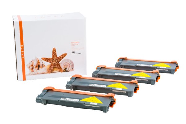 4er Set TONTN2320XXL Alternativ Toner Black für B / TN2320 / 4x5.200 Seiten