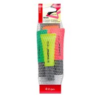 4 STABILO NEON Textmarker farbsortiert  /...